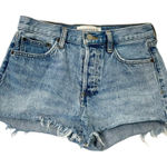 Aritzia Denim Forum Ex Boyfriend Cut-Off Denim Jean Distressed Shorts size 25 Photo 0