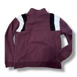 PINK Victoria's Secret Burgundy 1/4 Zip Logo Sweatshirt Pocket Soft Cozy Size XS Photo 2