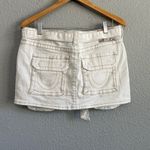 True Religion ‎ Sadie Belted Denim Cargo Mini Skirt Size 29 Photo 5