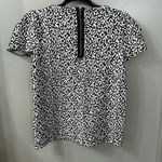 Anthropologie  Postmark Leopard Black and White Trace Jacquard Top Size Small Photo 3