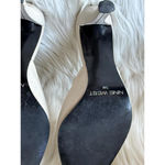 Nine West  Winter White Pointed Toe Kitten Heel Mules Photo 4