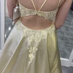 Prom Dress Yellow Size 0 Photo 1