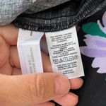 Loft Side Tie Button Wrap Midi Skirt Black Daisy Floral Linen Blend Size 4 Photo 8