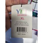 Ymi NWT  2 pcs Bandeau Bikini Swimsuit Size Xlarge Tropical Hot Hibiscus Print Photo 5