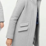 J.Crew  Cocoon Coat Jacket Womens Italian Stadium Cloth Wool Size 00 Photo 0