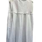 Tommy Hilfiger  White Smocked Ruffle Straps Maxi‎ Dress Size XL Flowy Sundress Photo 0