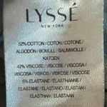 Lysse New York Blue Cropped Trench jacket Drawstring Hem Collared Coat Size L Photo 6