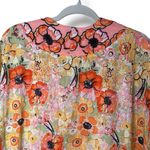 Frances Valentine Roper‎ Caftan Poppy Floral Yellow Size 2 Embroidered Bohemian Photo 6