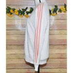 Adidas  Ladies 3 Stripe Beige Tan Pullover Sweatshirt Size S Logo Athletic Casual Photo 3