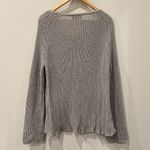Wooden Ships  Neutral Gray Knit Sweater | Fits Large Photo 4