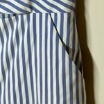 Forever 21 🏷️ NWOT  Blue White Striped Cutout Strapless Wide Leg Cropped Jumper S Photo 7