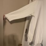 Verve Ami  White Asymmetrical Long Sleeve Sweater Size 2X Tunic Boho Minimalist Photo 3