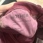 MOTHER | The Tripper High Rise Ankle Fray Denim Jeans, Play Date, Burgundy, 28 Purple Photo 8
