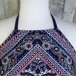 Kona Sol  Size L(12-14) Bathing Suit Top With Padded Bra With Ties Multicolor Photo 4