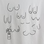 ASOS Love Your Boobies Breast White Graphic T-Shirt Extra Large Photo 3