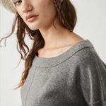 Free People Jamie Sweater Dark Heather Grey Size XL Photo 3