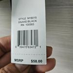 Nicole Miller 2 Bag Cosmetic Toiletry Set Black w Snake Skin NY8015 New W Tag Photo 3