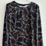 Loft Flower Garland Flare Dress, Size 10, NWT Photo 1