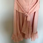 Selfie Leslie  LINKA OFF-SHOULDER TIE BACK DRESS PEACH Photo 5