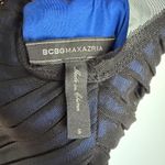 BCBGMAXAZRIA Black Beaded Mesh Overlay Bodycon Dress Luxury Mobwife size S Photo 5