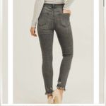 Risen  HIGH RISE FRAYED HEM ANKLE SKINNY Photo 1