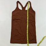 Lululemon  Ebb To Street Tank Top Brown Shelf Bra No Padding Photo 5