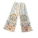 Johnny Was  Los Angeles Wide Leg Pants Medium 100% Linen Soller Photo 1