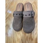 Born Banyan Comfort Shoes Women's 8 Brown Leather Slip On Round Toe Clogs S21 Photo 1