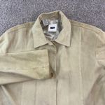 DKNY  Classic Beige Suede Blazer Jacket Womens Size Medium Button Front Pockets Photo 1