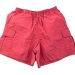 L.L. Bean Men's Supplex Nylon Cargo Swim Shorts Coral Medium Pink Photo 0