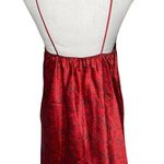 Vintage Body Chic Matching Red Satiny Black Lace Chemise Nightie and Robe Set Size undefined Photo 10