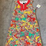 Rafaella  Spicy Orange Multicolor Dress SIZE M Photo 0