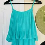 Lulus As You Swish Pleated Mint Green/Teal Dress | Size: Medium Green Photo 2