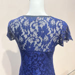 Midi Bodycon Dress Royal Blue V Photo 6