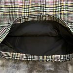 Loft  Plaid Mini Skirt in Black, White, and Yellow Photo 2