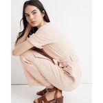 Madewell ✨ Top-Stitched Coverall Blush Sz 00 Jumpsuit✨ Photo 2