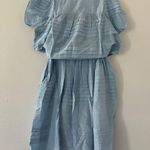 Thierry Colson Blouse and Skirt in Heaven Blue Size Small Yellow Photo 2