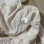 Princess Polly  White Textured Wrap Mini Dress Ruffle Tie Waist Fairycore Photo 6