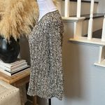 Eileen Fisher  Organic Cotton Black/White Blend Cable Knit Pullover Sweater SZ SP Photo 4