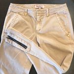 Juicy Couture  tan‎ khaki zip up cropped jeans Photo 1