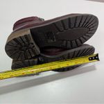 Sam Edelman  Women 7 Darrah Combat Lace Up Hiker Boot Burgundy Leather Wool Boho Photo 6