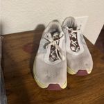 On Running Sneakers in Cream and Maroon with Yellow Soles Red Size 9.5 Photo 4