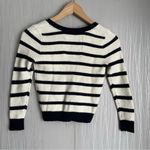 Abercrombie & Fitch  Small Sweater Blue/White Striped Button Up Size XS Photo 6