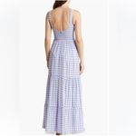 Maaji • • Harmony Seersucker Cover up Maxi Dress Purple Gingham Photo 1