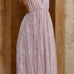 Hello Molly Sparkle Rose gold  Maxi Cinderella Like Dress Photo 4