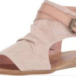 Blowfish Malibu Balla wedge sandals open toe tan canvas leather women’s size‎ 9 Photo 0