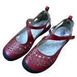 Jbu  by Jambu Bellerose Red Mary Jane Flat Memory Foam NWT - Size 7 Photo 0