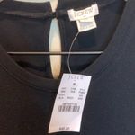 J.Crew  ladies black top with embroidered hem lace Photo 3