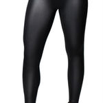 Jane and Bleecker Women’s Black Faux Leather Legging High Waistband Medium Photo 0