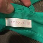Cacique  turquoise 40DD lace embossed bra Photo 2
